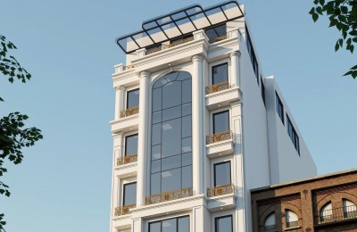 Bán Tòa VP 9 Tầng Xây Mới MP Nguyễn Đình Hoàn. Vị Trí Đắc Địa. DT 196m2, MT 8,6m nở hậu